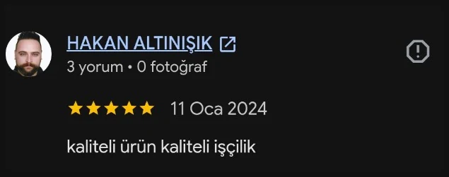 Google yorumu - Hakan Altinisik