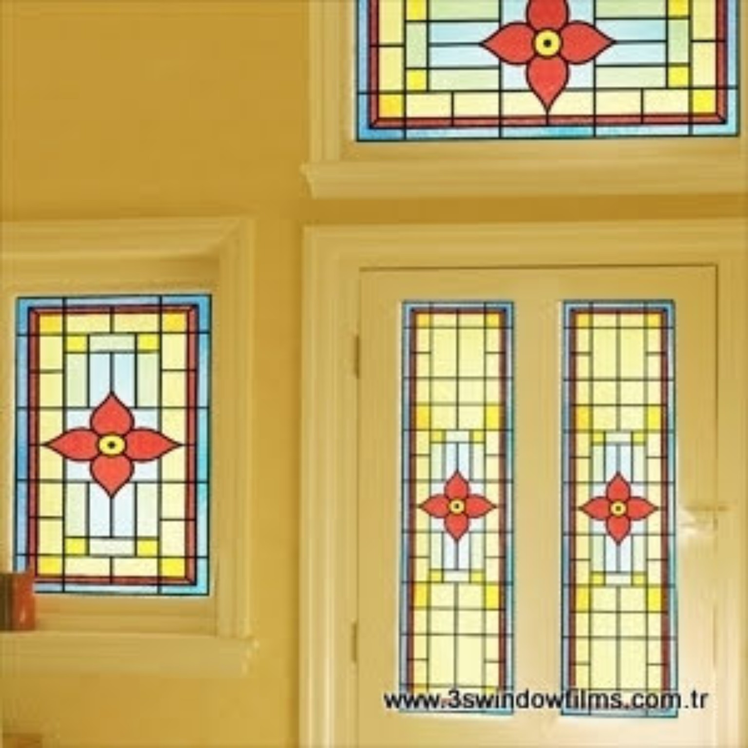 Kapı camı vitray filmi
